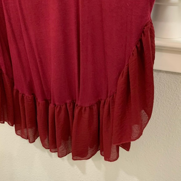 Balloon sleeve ruffle top - Picture 3 of 4